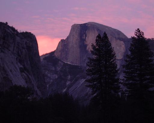 Sunset half dome