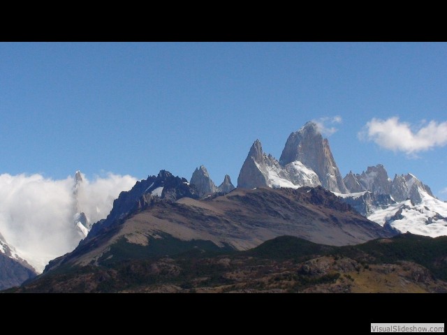 016 Cerro Torre (in clouds) & Mount Fitz Roy