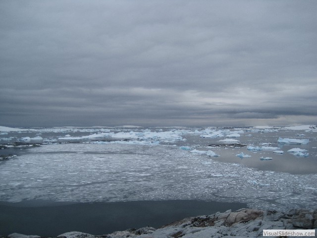 042 View brash ice from Pleneau Island