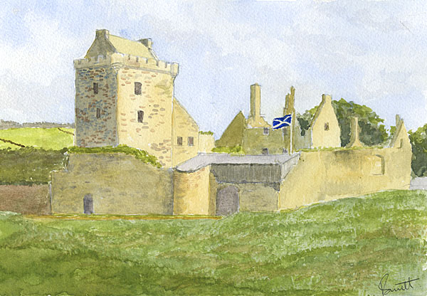 Painting of Balgonie Castle